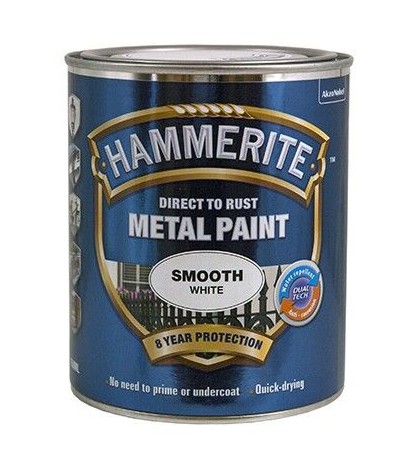 Hammerite glat hvid 0,75 L thumbnail