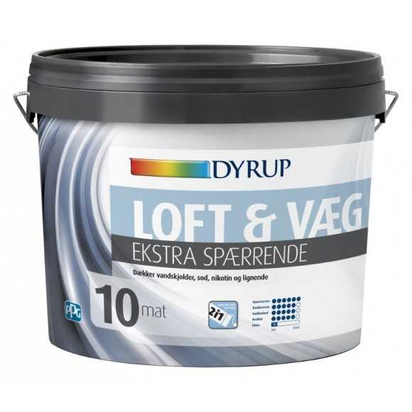 Dyrup Loft & Væg Ekstra Spærrende 2-i-1 - Str. - 4,5 L, Farve - tonebar, Type - Gl. 10 thumbnail