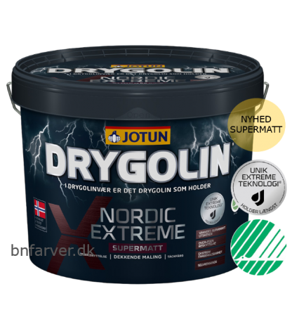 Drygolin Nordic Extreme Supermat hvid 9 L thumbnail