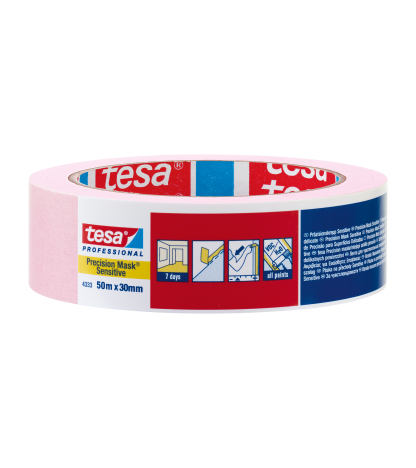 Tesa Presisions Tape Sensitive lyserød
