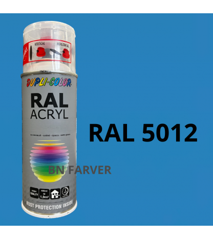 Se Dupli Color RAL 5012 - Satin hos BNFarver.dk