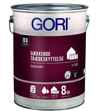 Gori 605 dækkende olie (tidl. Gori 88 dækk) 2,5 L ral 9010 thumbnail