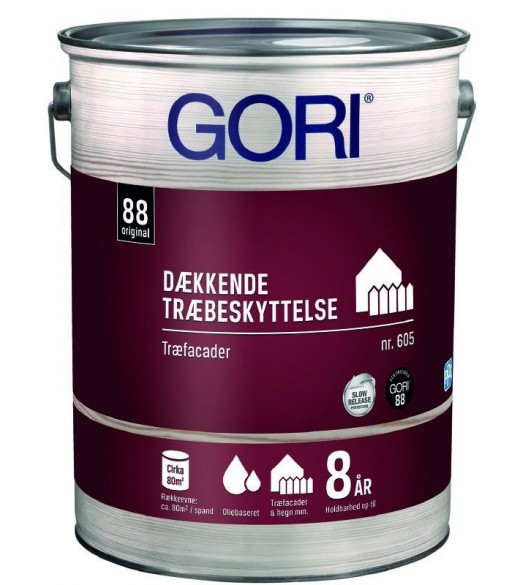 GORI 605 DÆKKENDE OLIE (tidl. Gori 88 dækk) - Størrelse - 5 L, Farve - kalkhvid/grå thumbnail